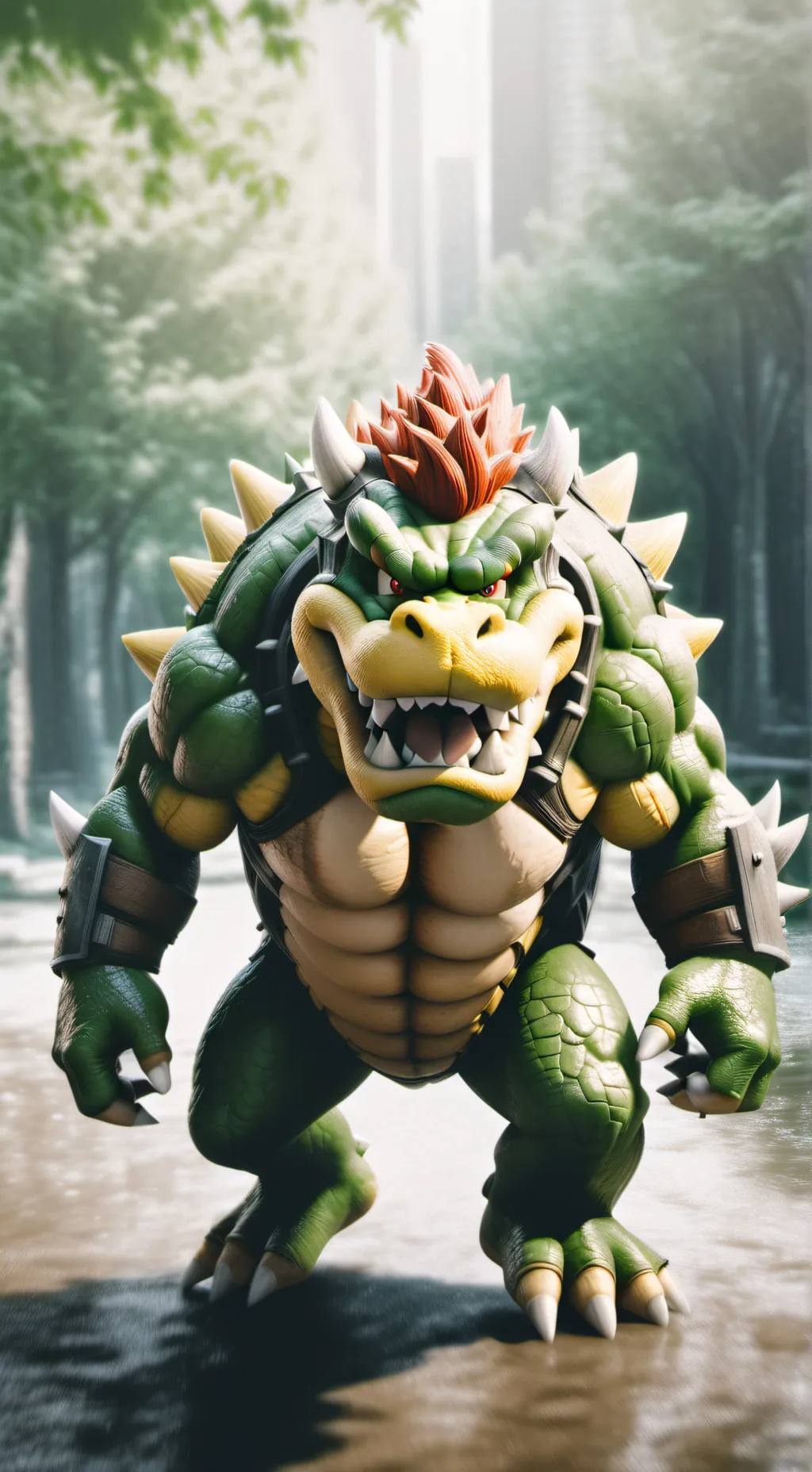 ai character: Bowser background