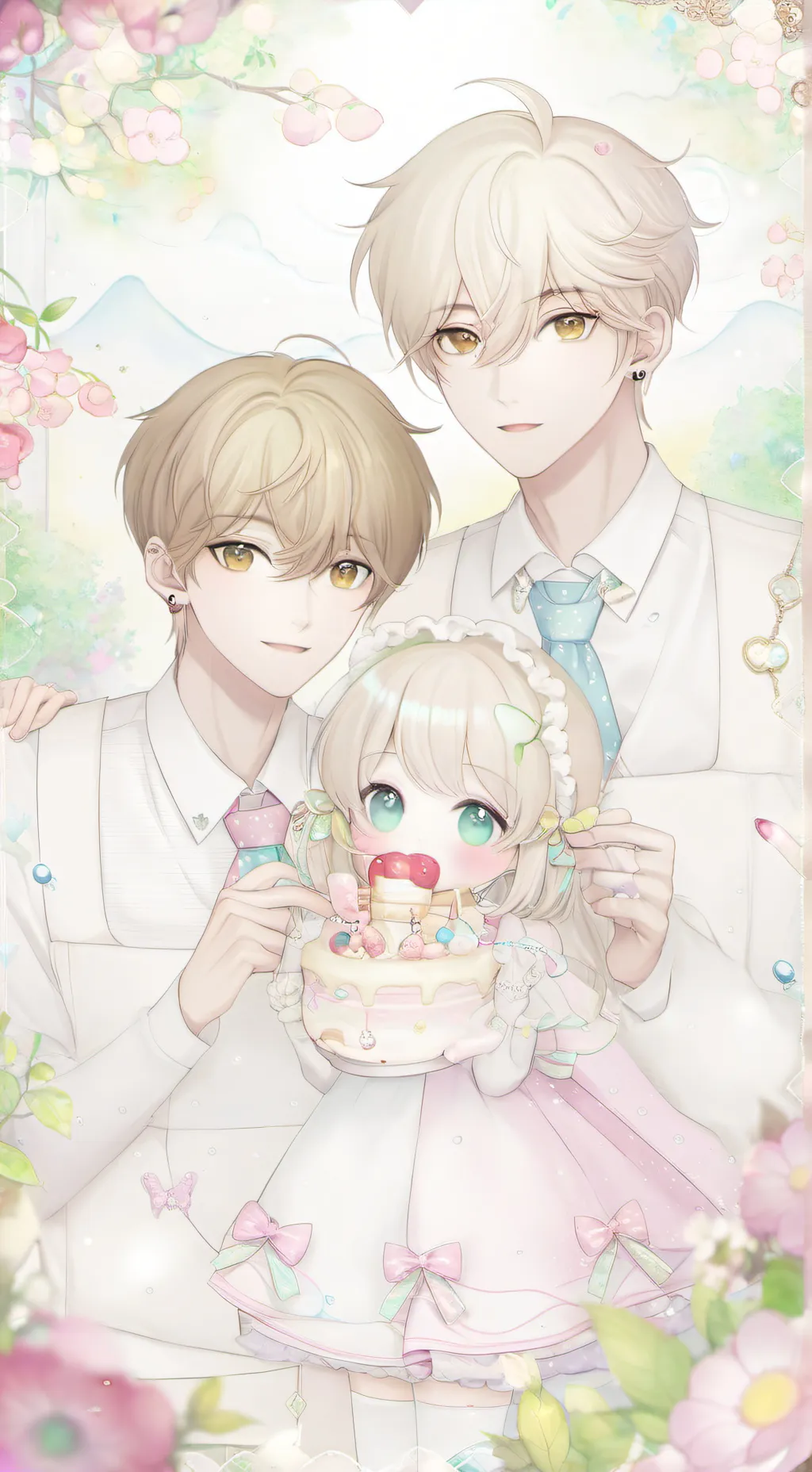 ai character: Noah and David  background