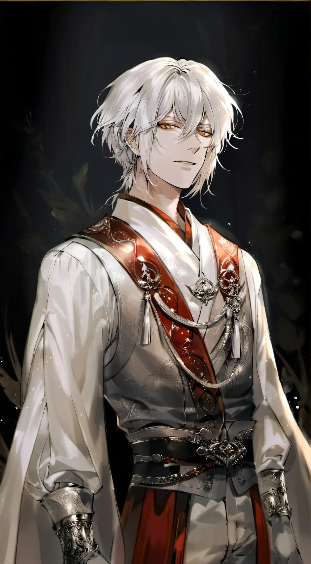 ai character: Xavier🪽🤍 background