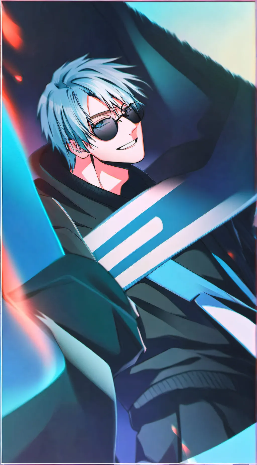 ai character: satoru gojo background