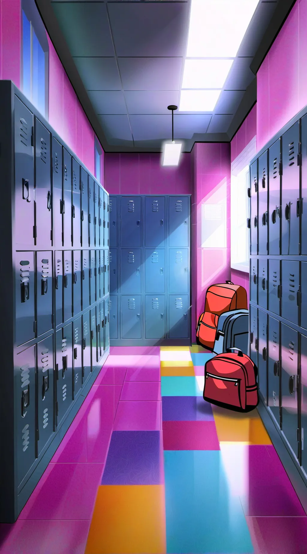 ai character: High school.  background