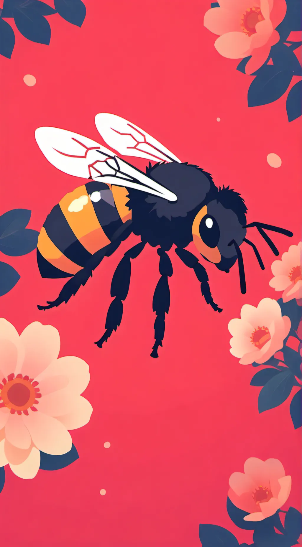 ai character: bee background
