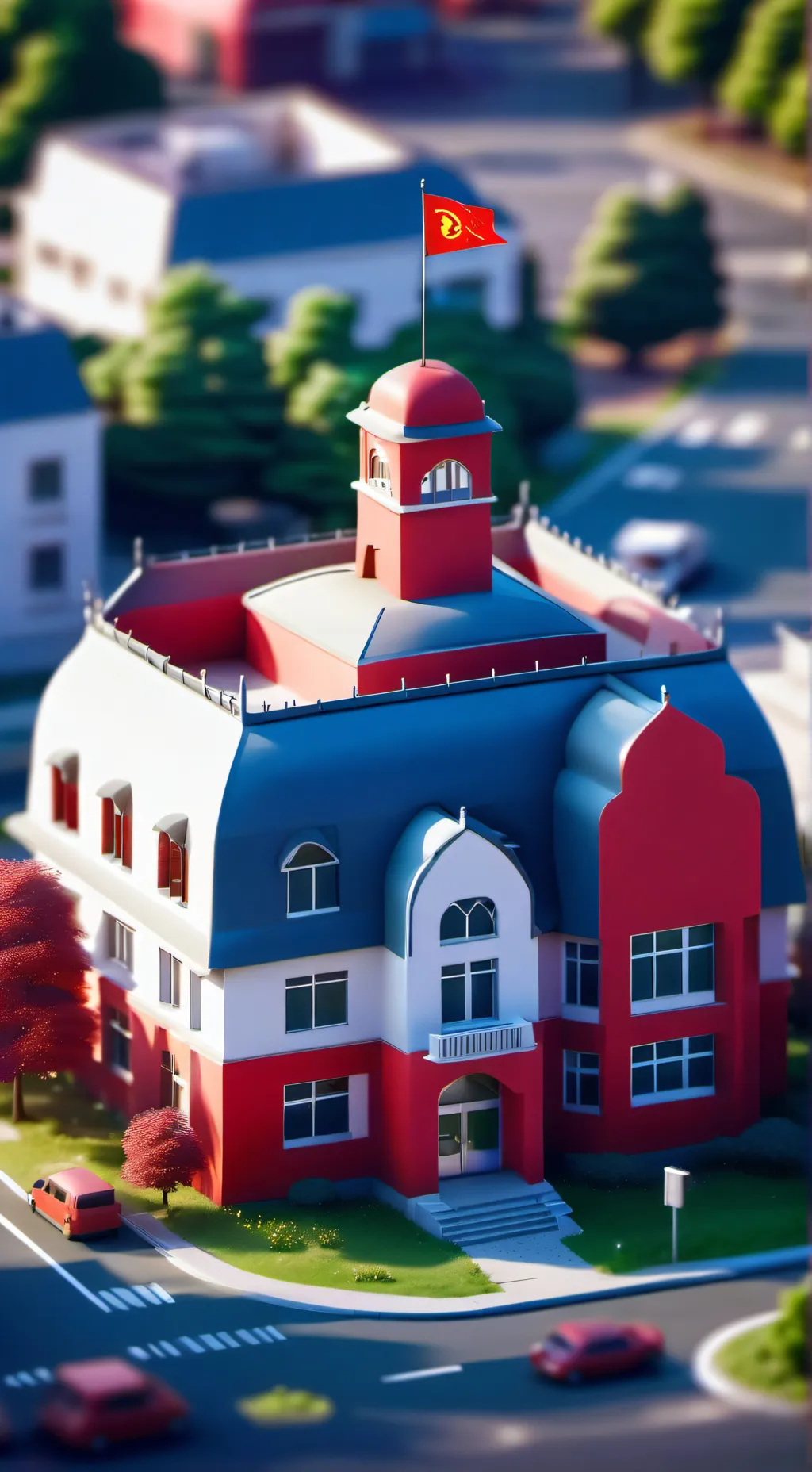 ai character: primary school  background