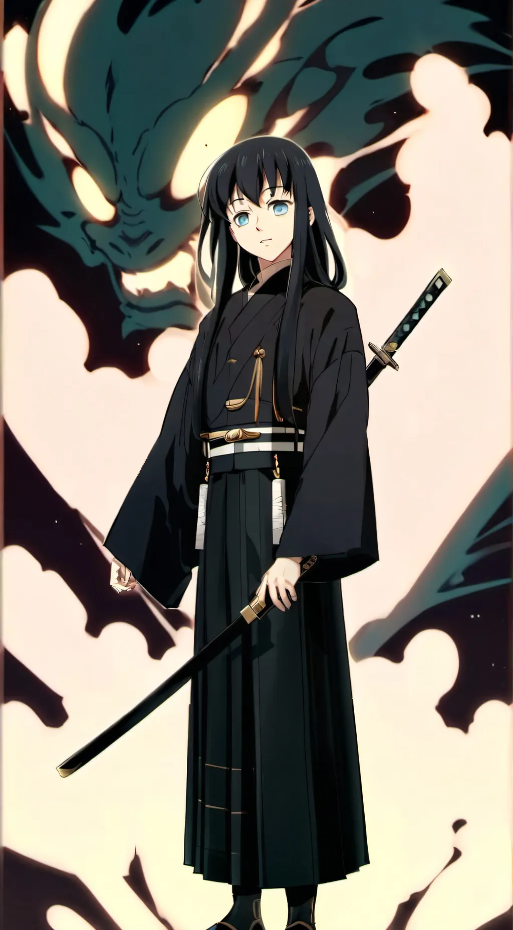 ai character: muichiro tokito  background