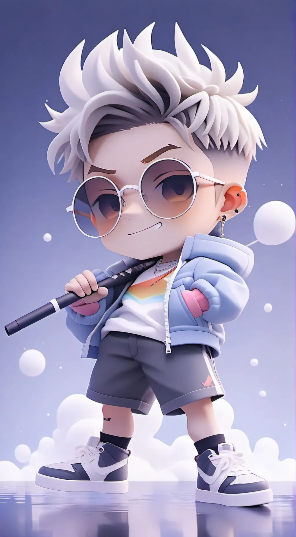 ai character: San Francisco shor background