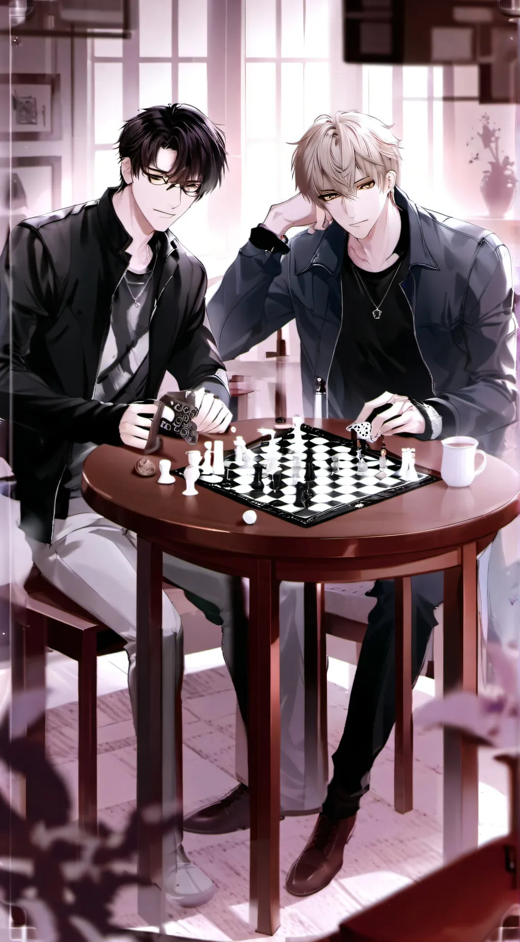 ai character: Liam & james background