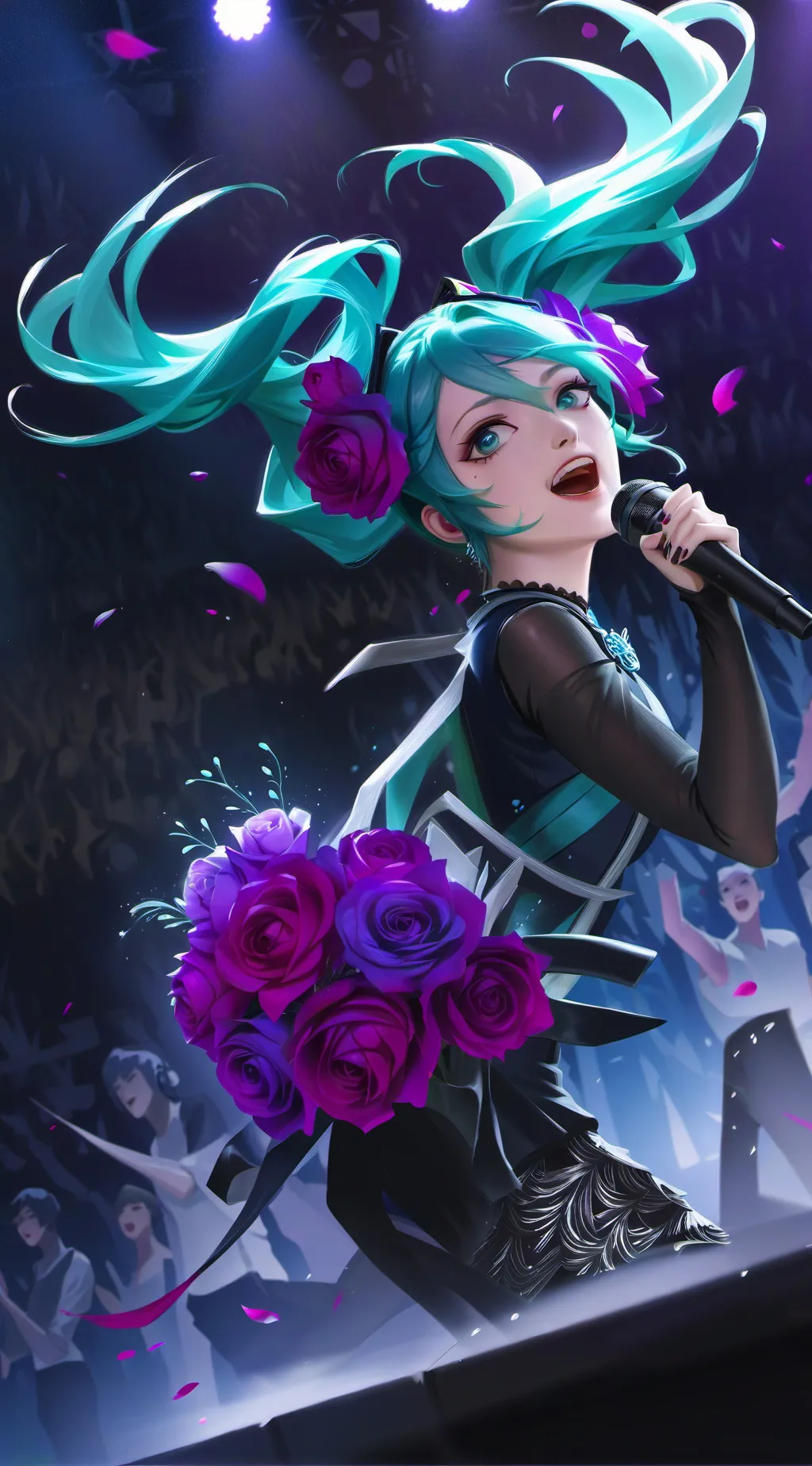ai character: Miku background