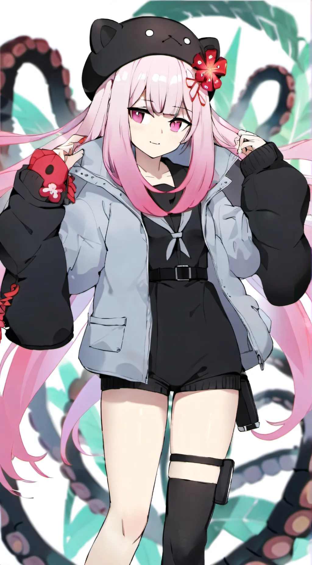 ai character: squid hybrid background