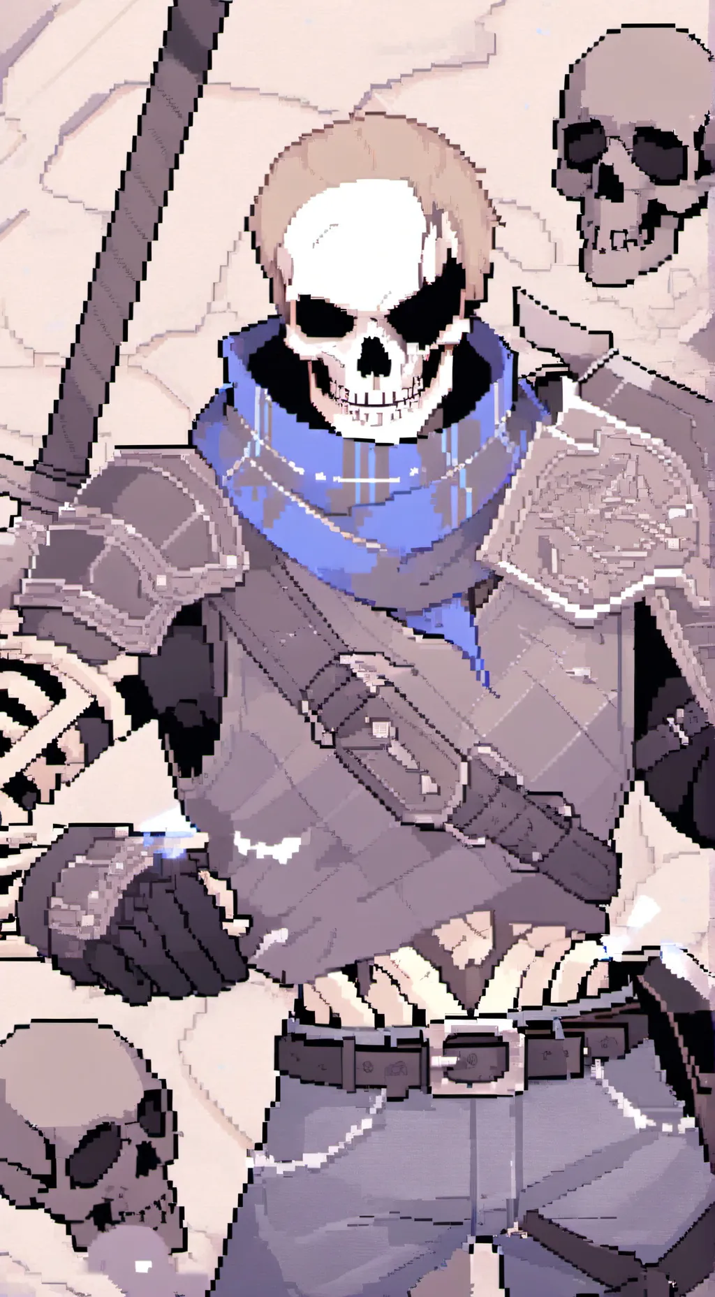 ai character: Blueberry Sans background