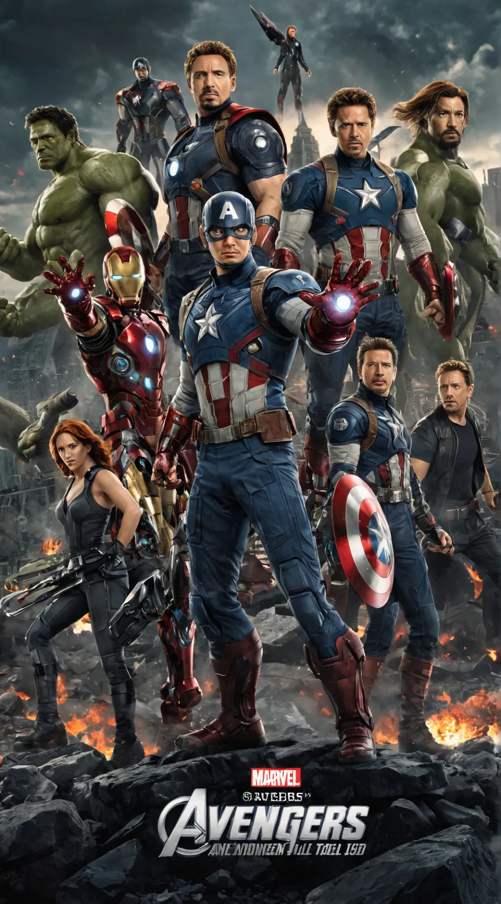 ai character: Avengers 3.0 background