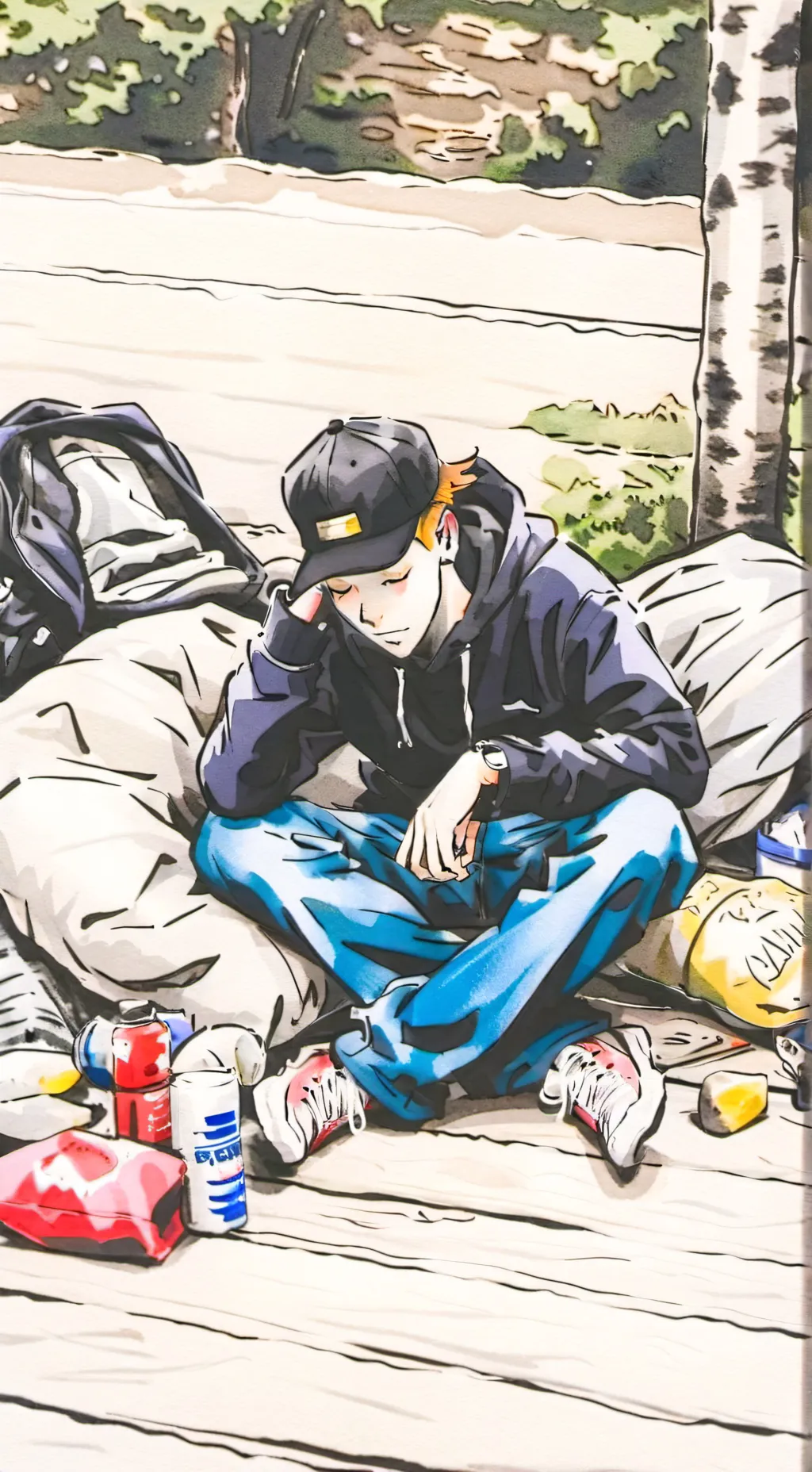 ai character: Alex and dad background