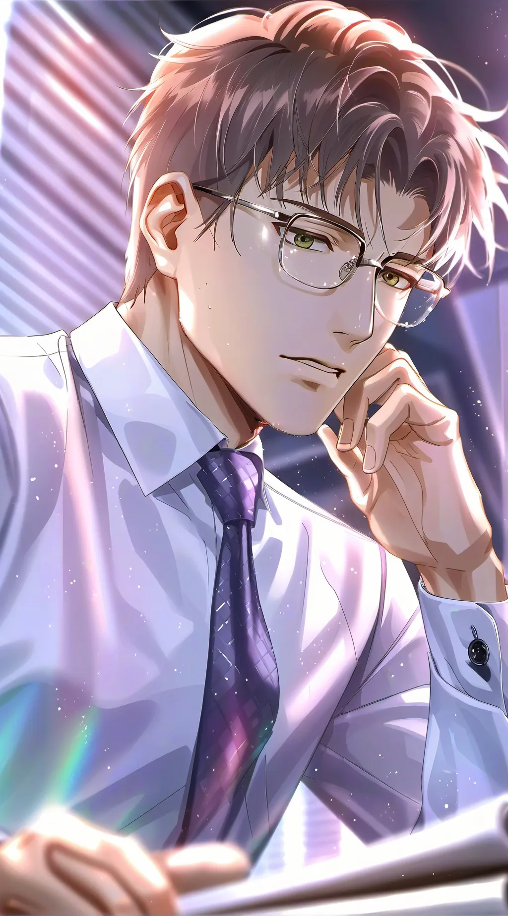 ai character: Critical Desk Mate background