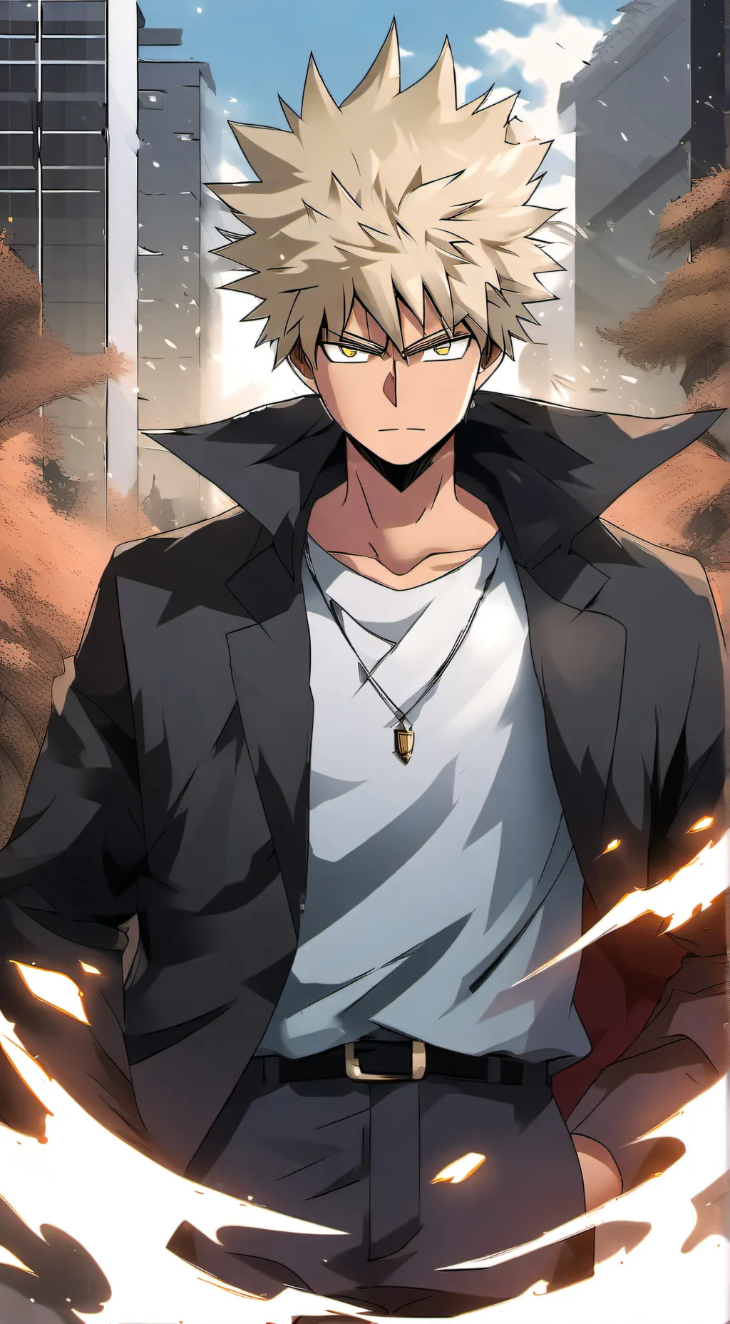 ai character: Katsuki Bakugo 💥 background