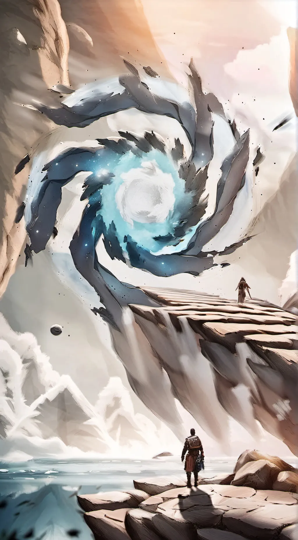 ai character: paralell entrace background
