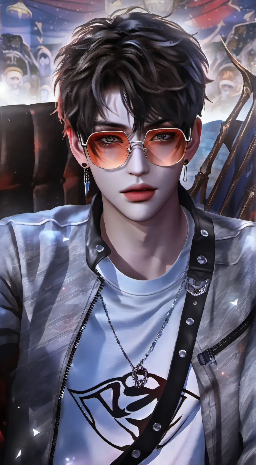 ai character: *♥️Vector }* background