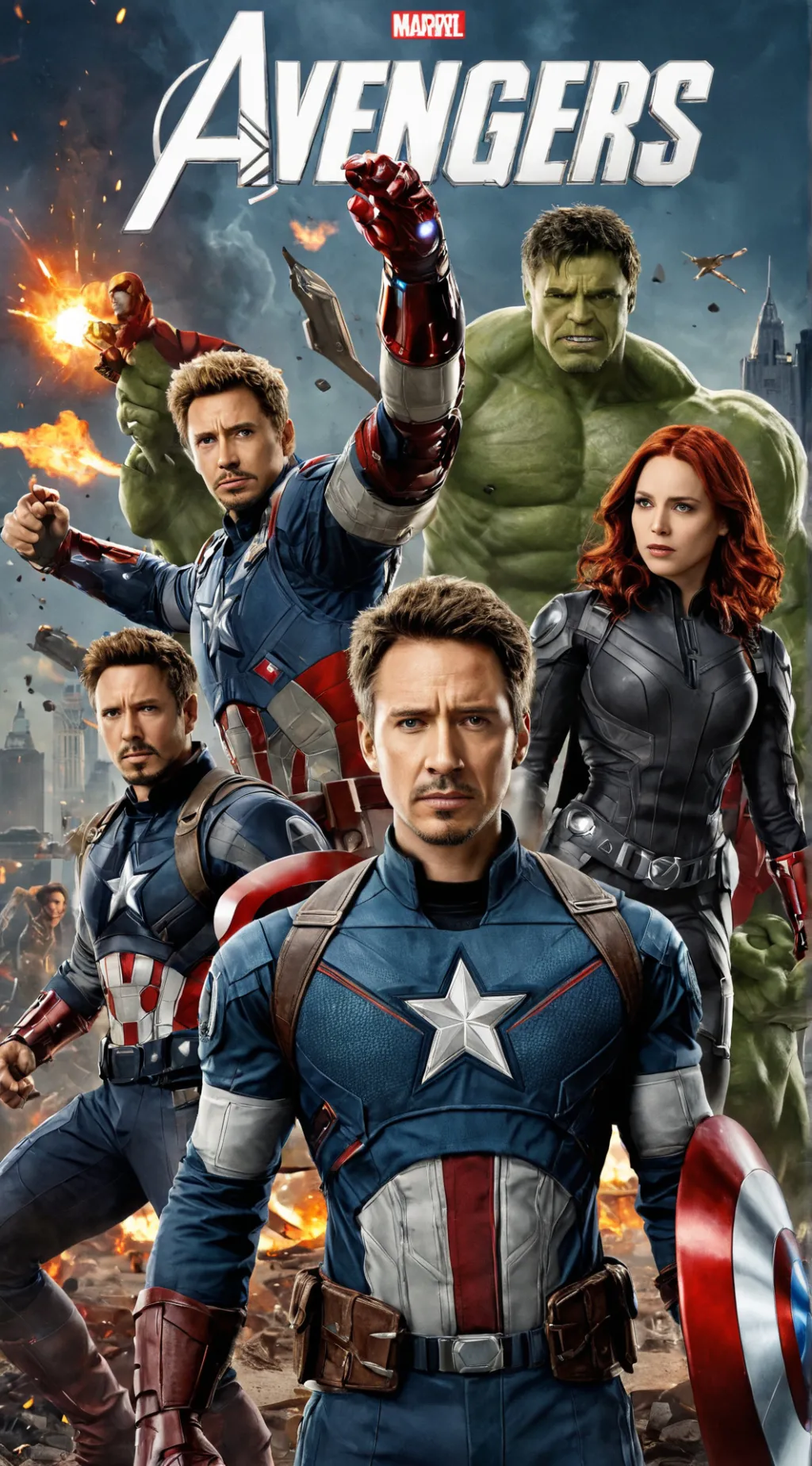 ai character: avengers daughter  background