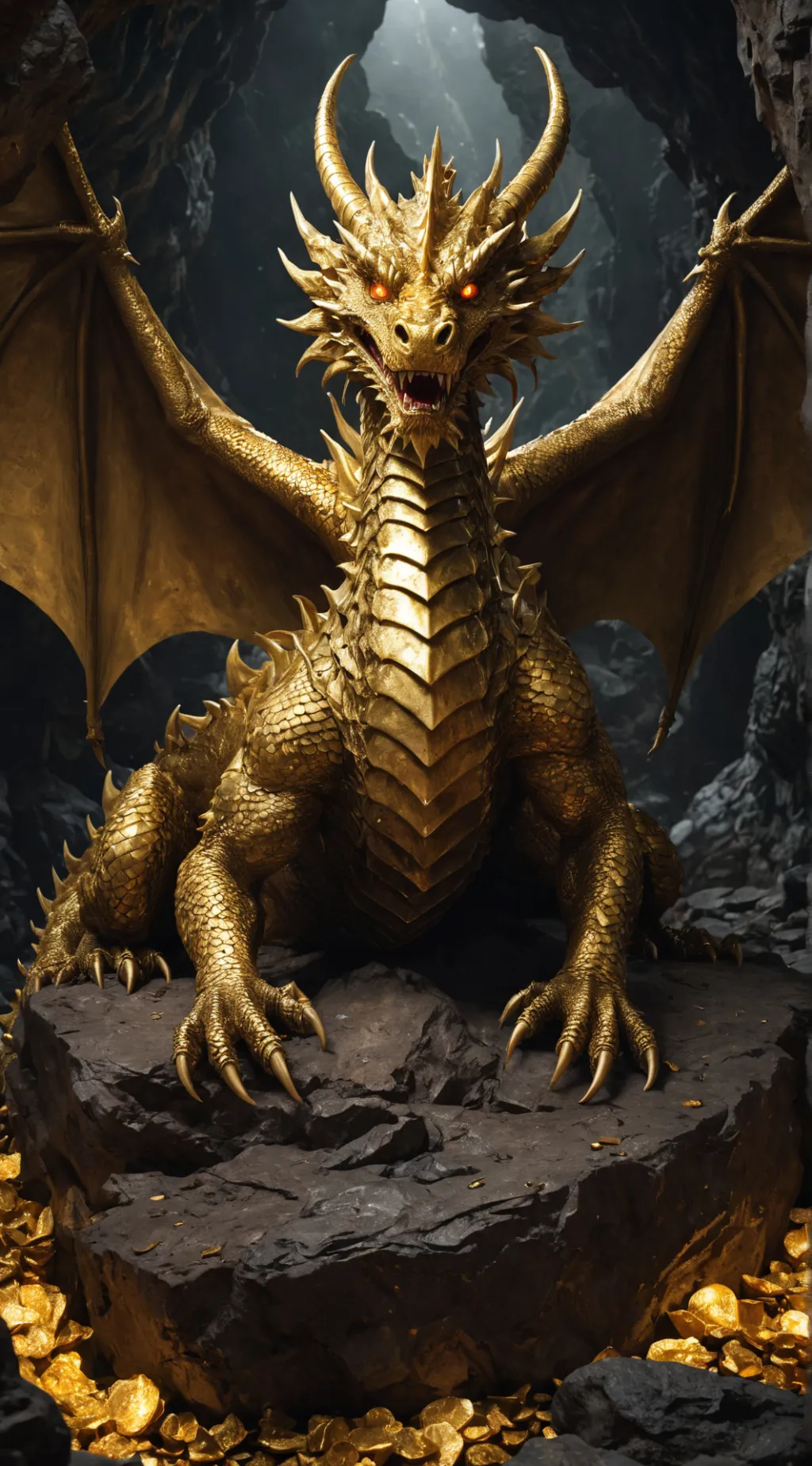 ai character: Golden Dragon background