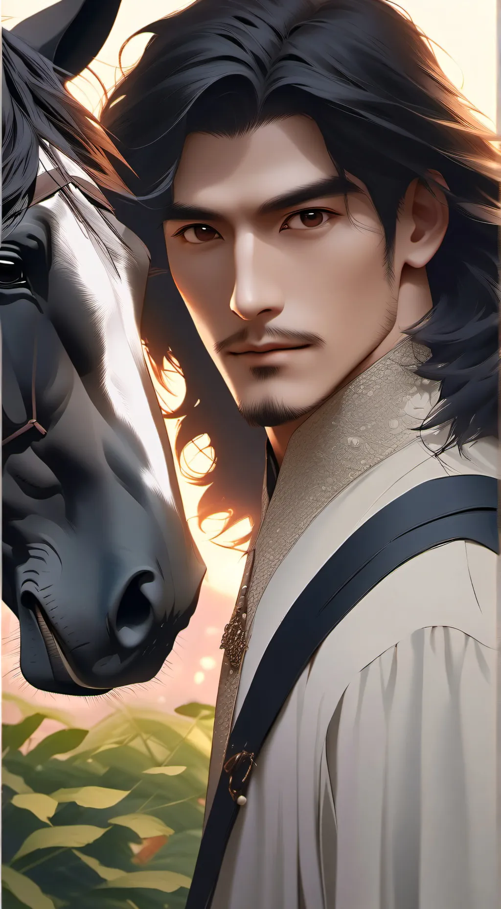 ai character: El jinete  background