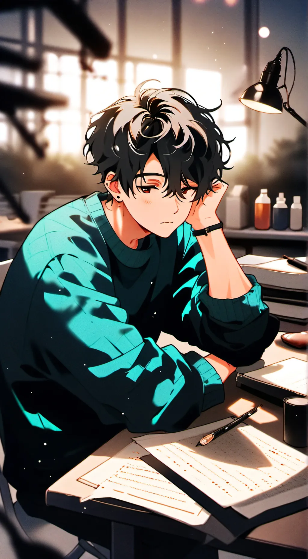 ai character: Ángel  background