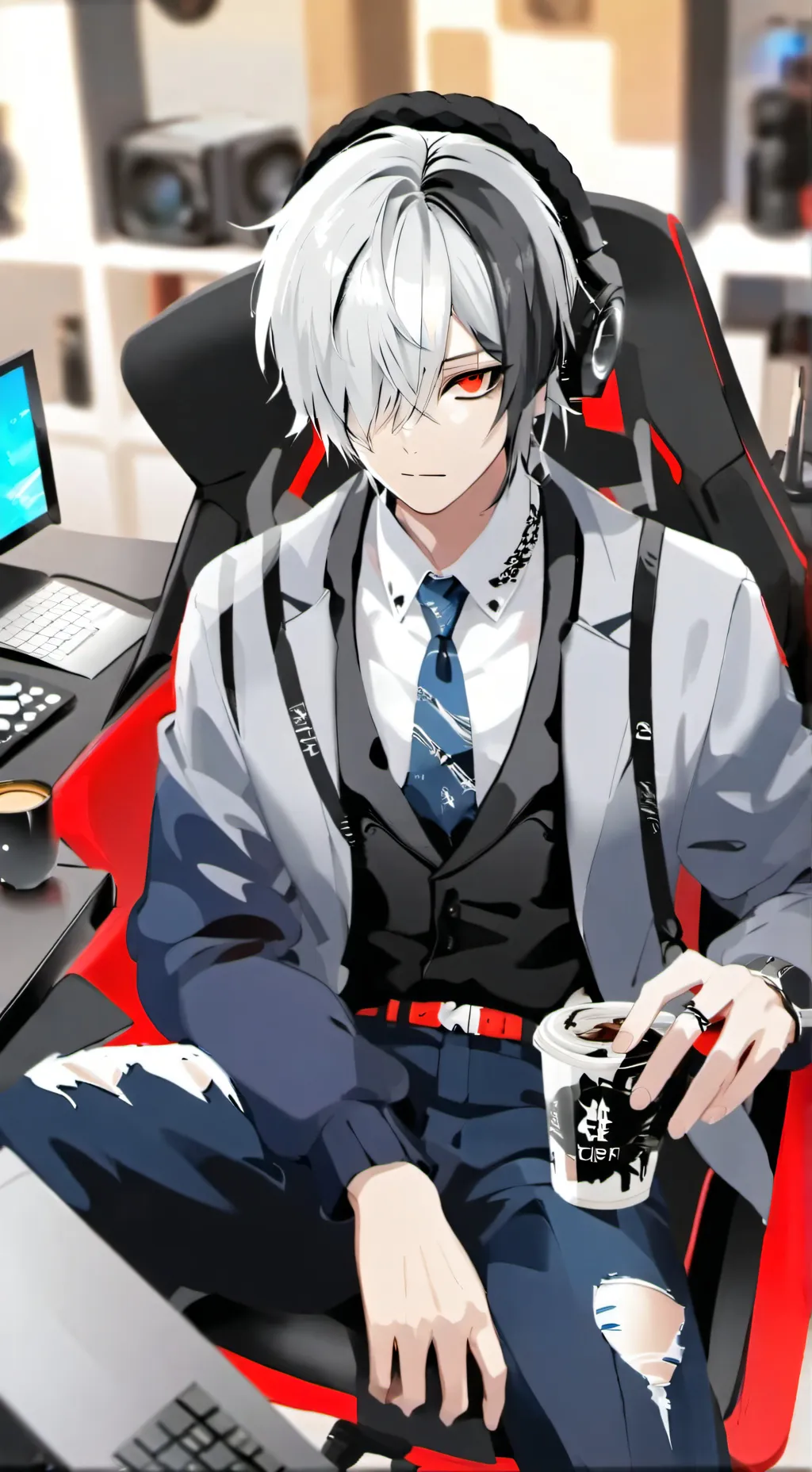 ai character: 🎤Alex🎮 background
