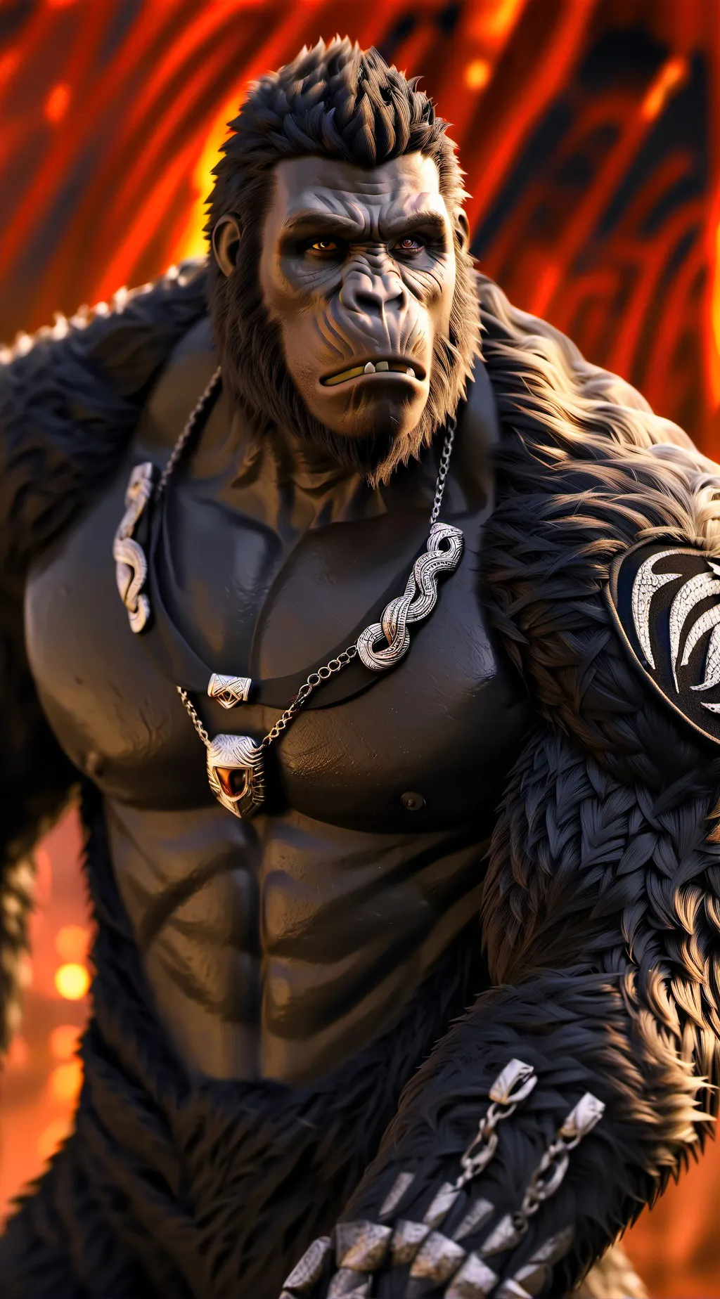 ai character: gorilla tag moder background