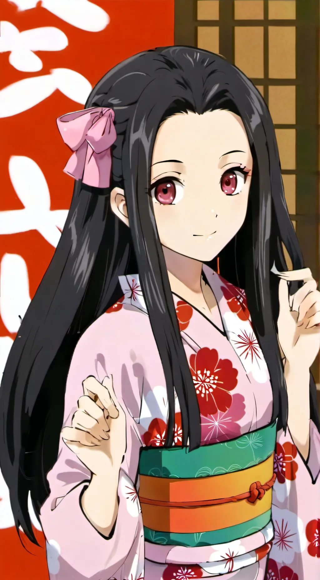 ai character: nezuko background