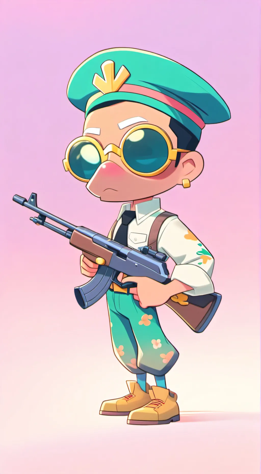 ai character: Md background