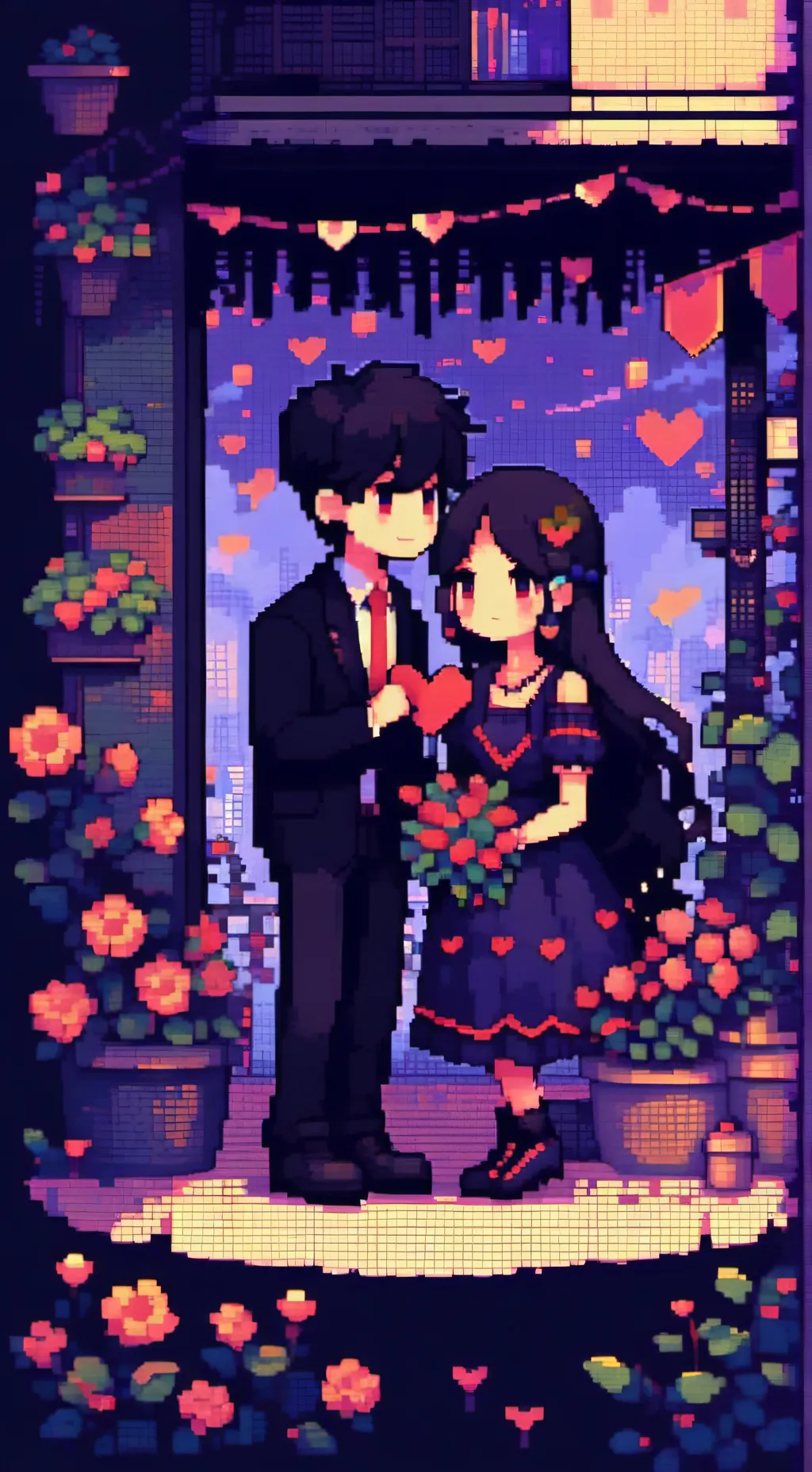 ai character: Valentine's :)  background