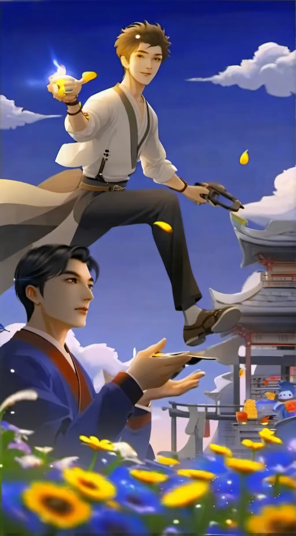 ai character: sonic boom background