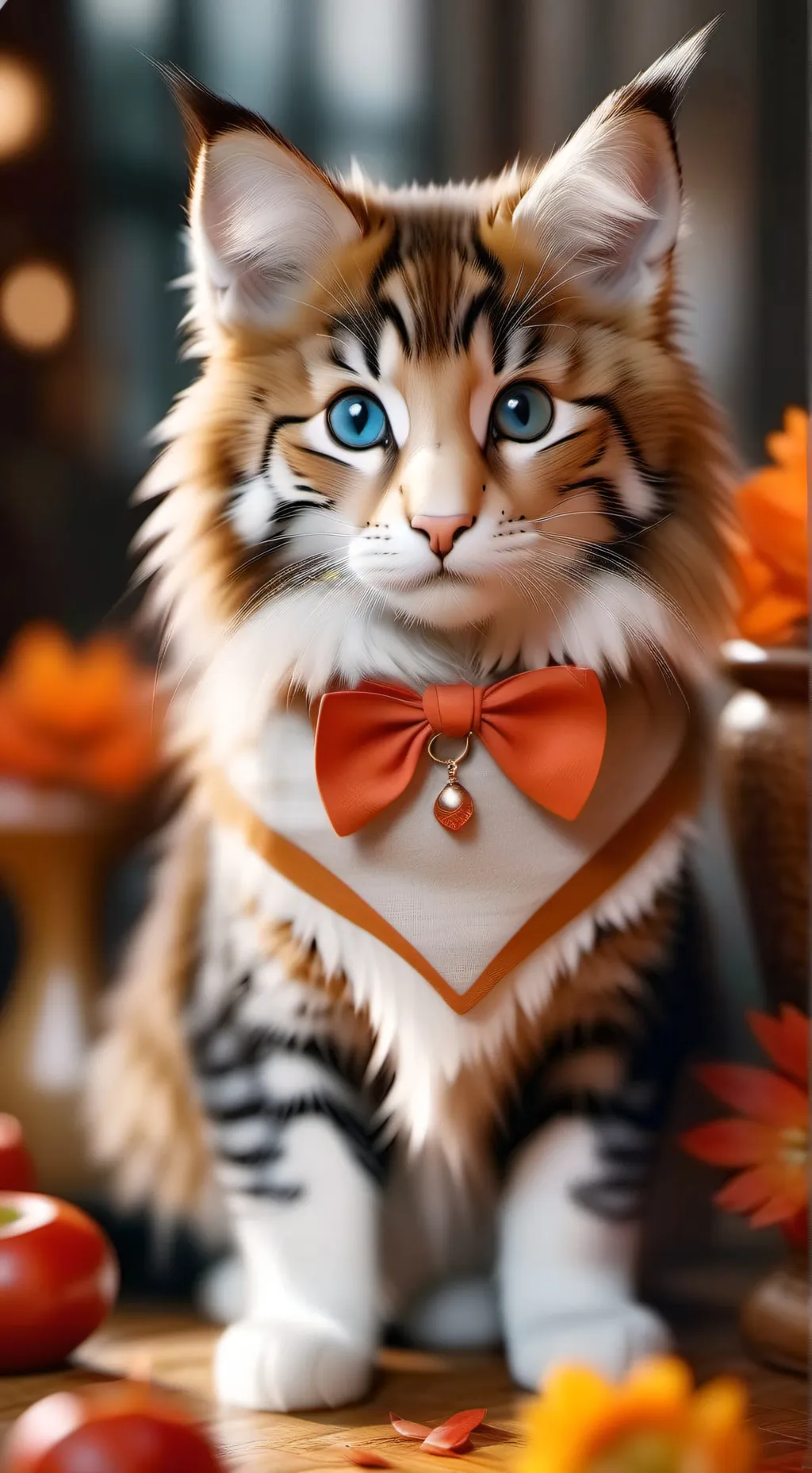 ai character: кот background