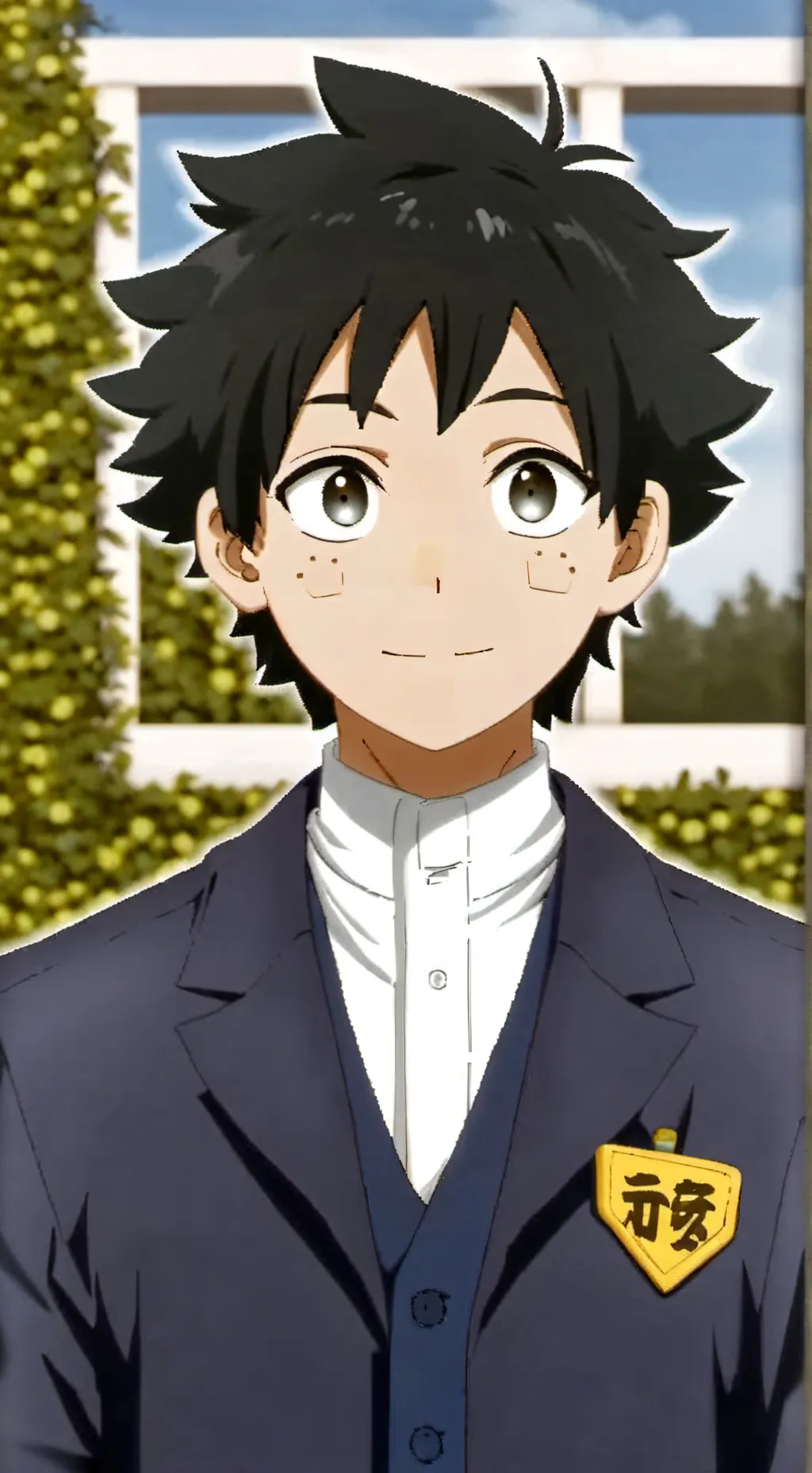 ai character: Deku version background