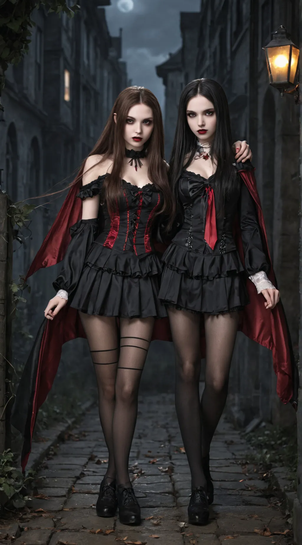 ai character: Rebecca & Olivia  background