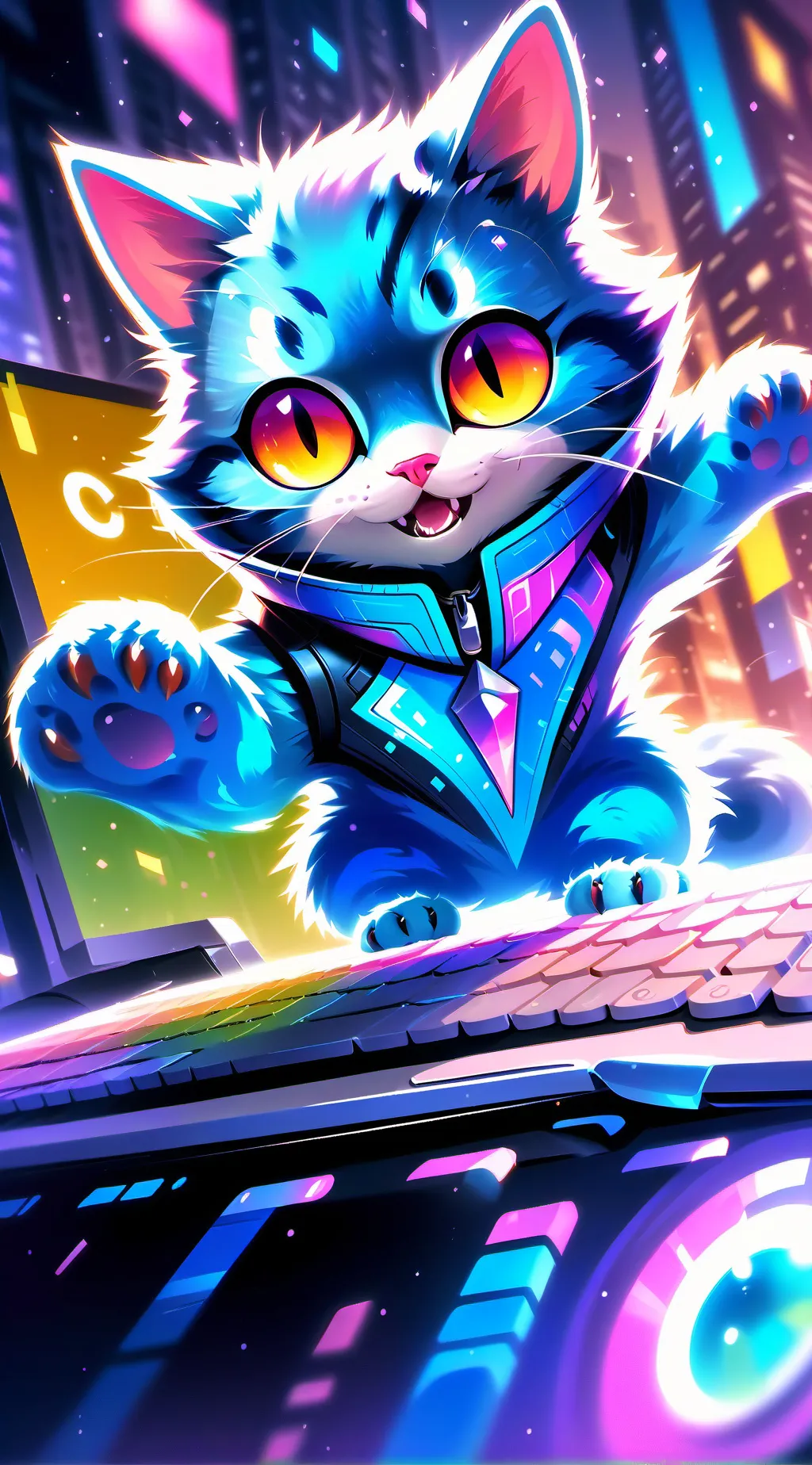ai character: Byte background