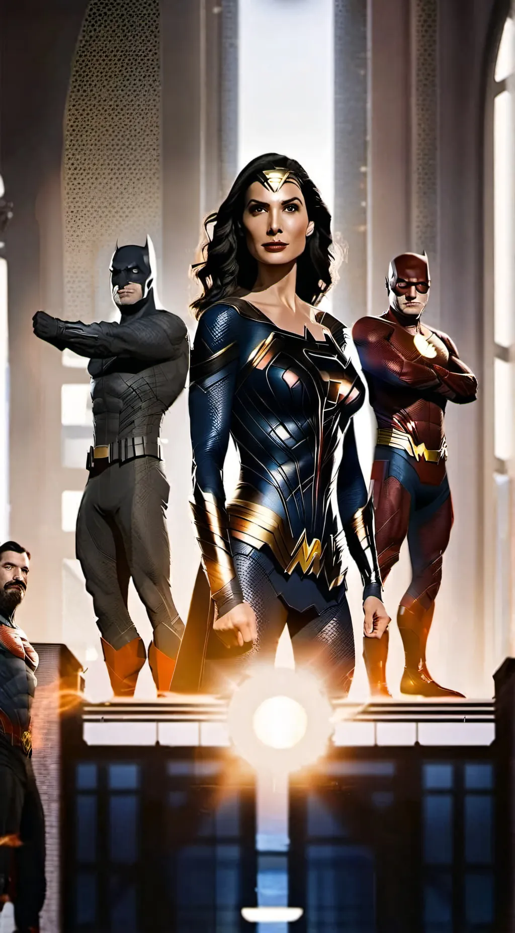 ai character: The justice league background