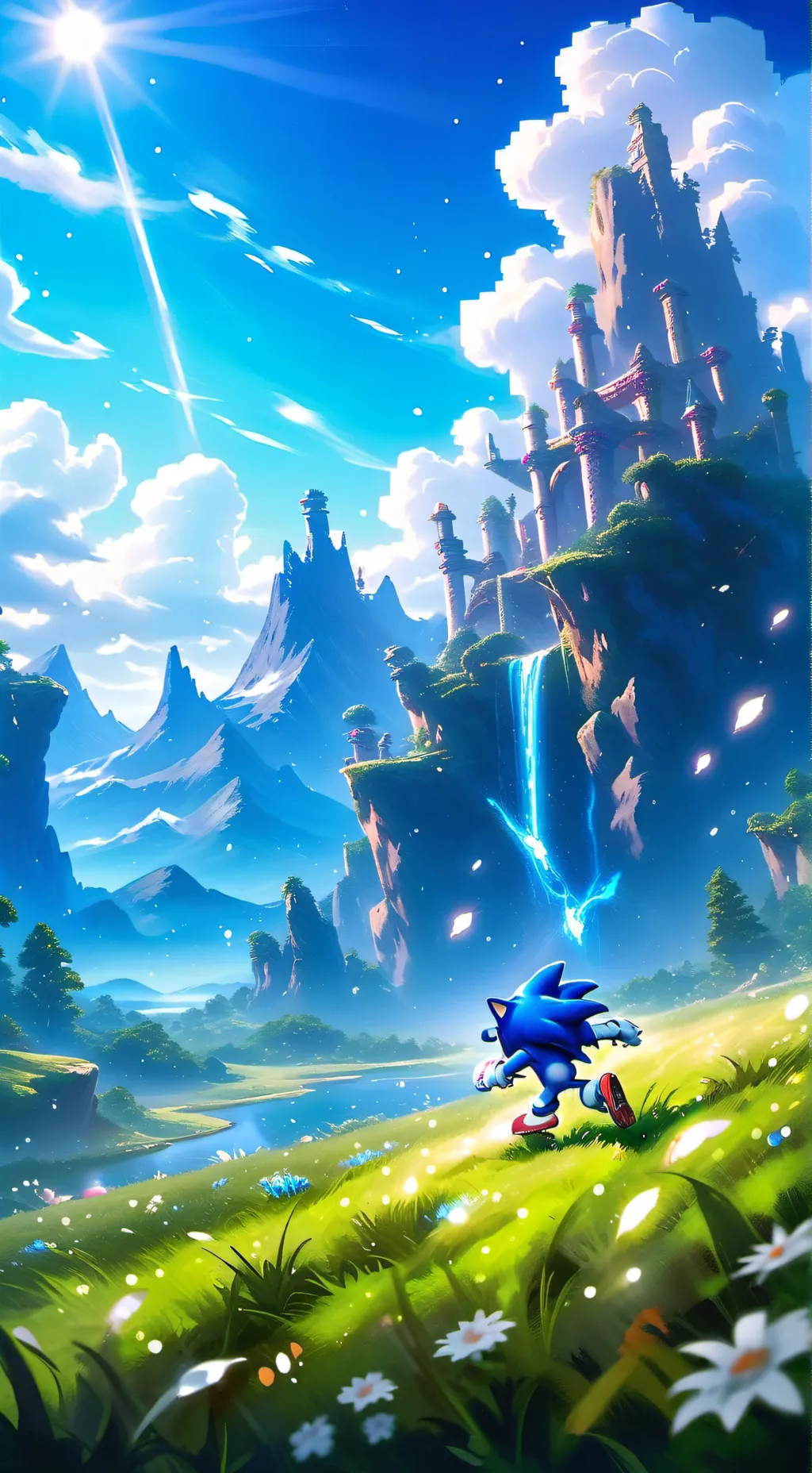 ai character: sonamy  background