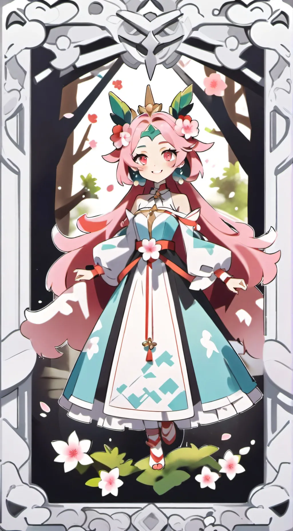 ai character: Sakura Himawari background