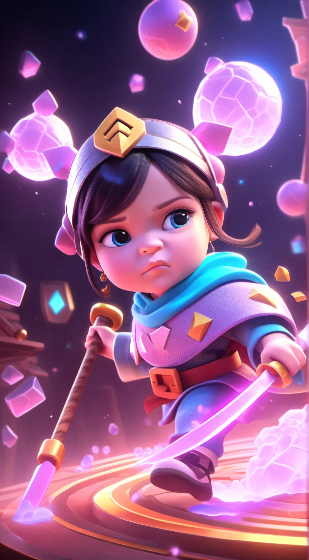 ai character: baby Layla  background