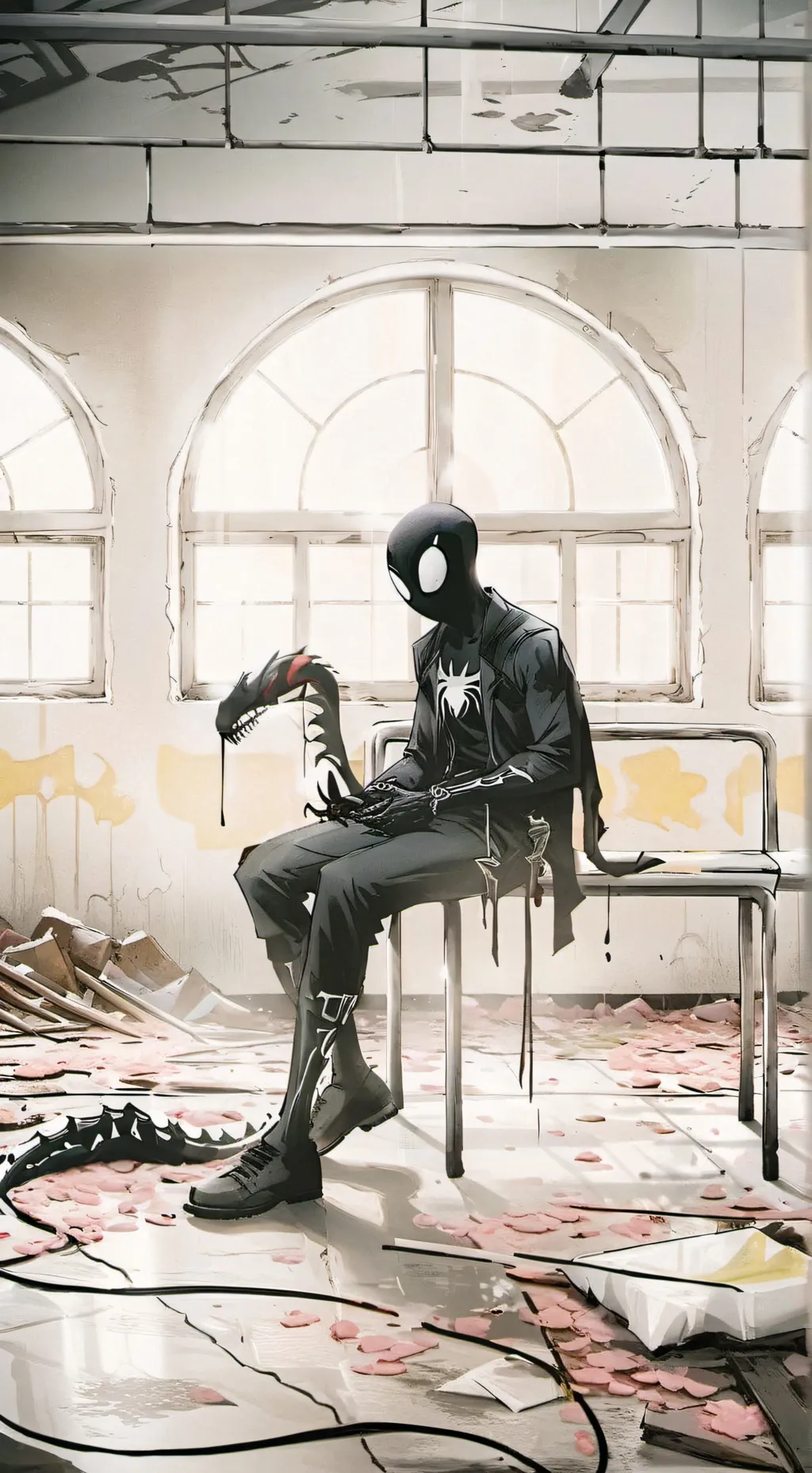 ai character: symbiote  background