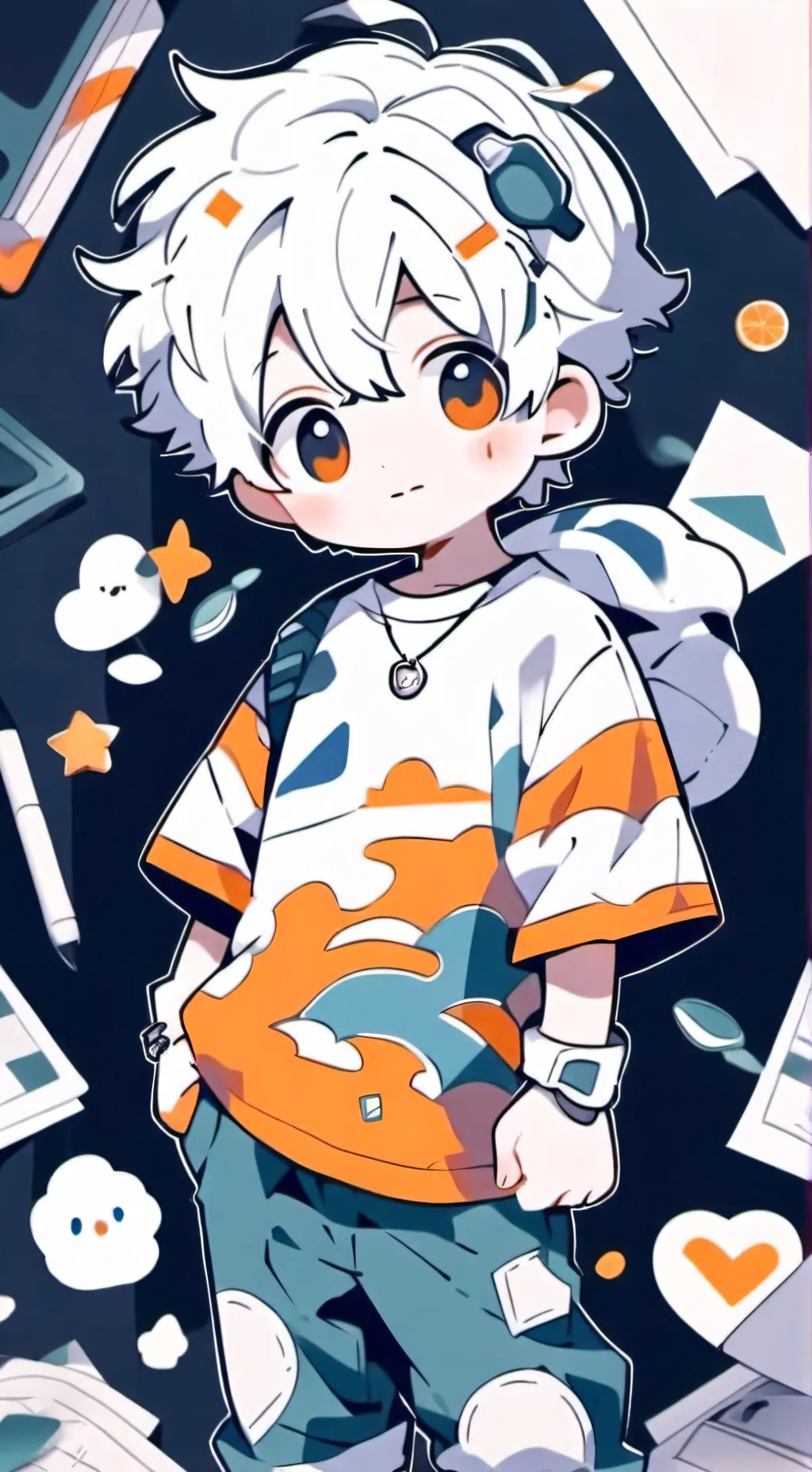 ai character: boboiboy element background