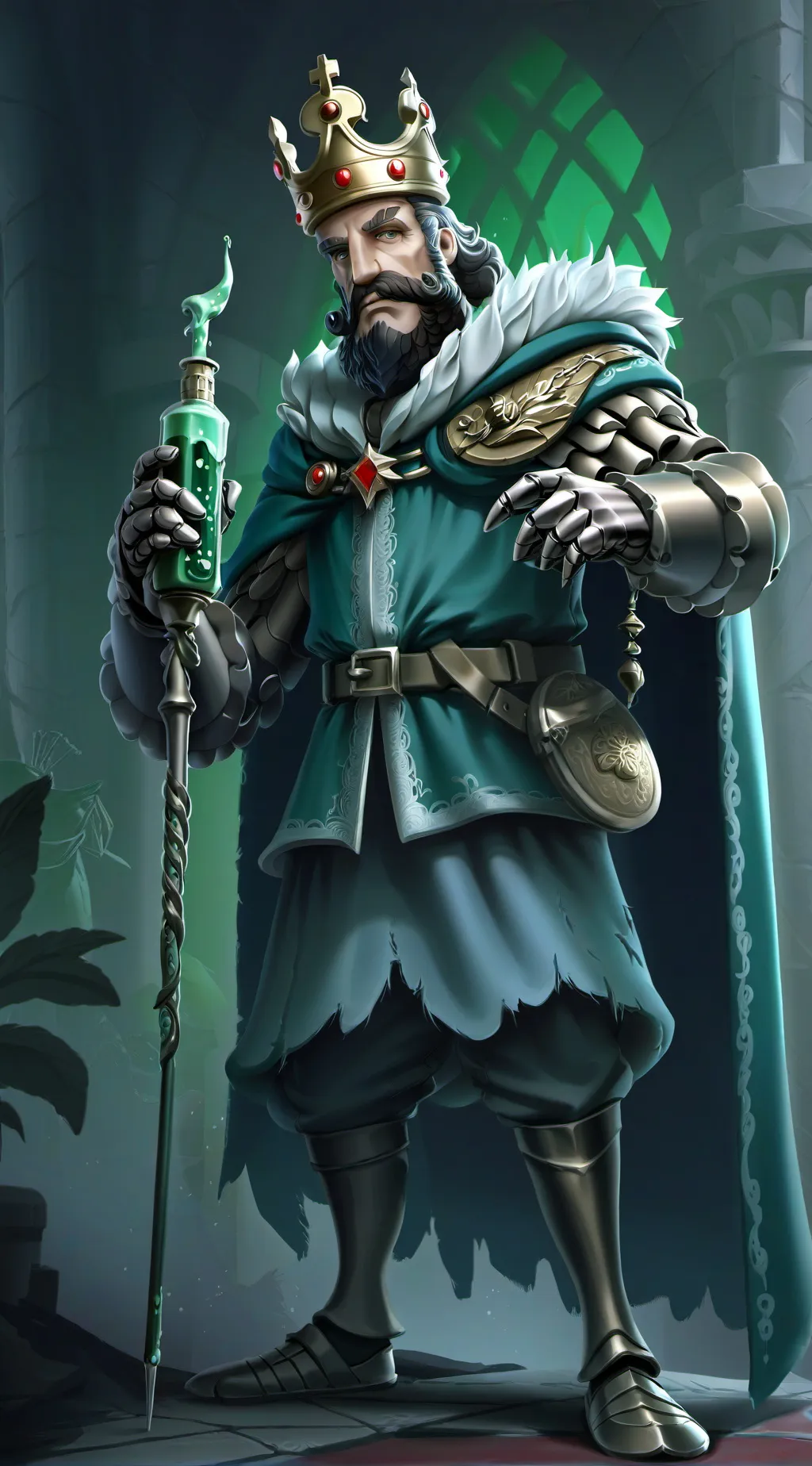 ai character: King Bedbug background