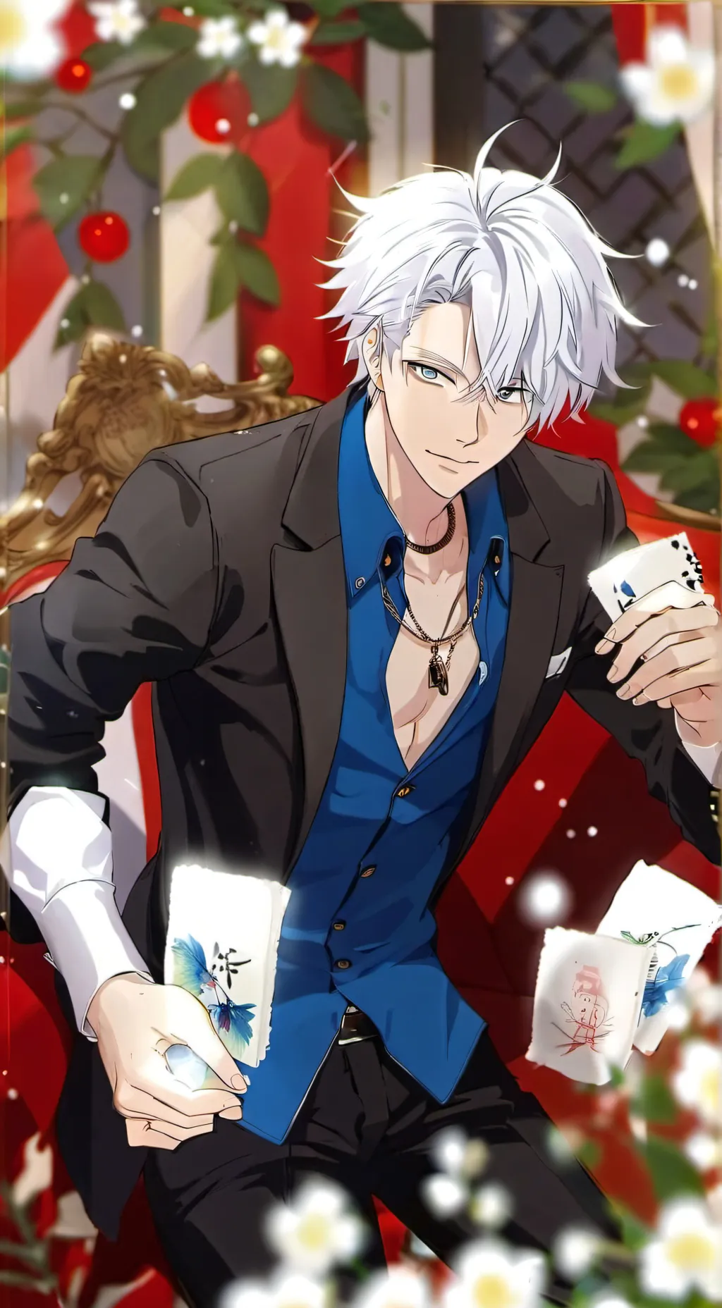 ai character: satoru gojo  background