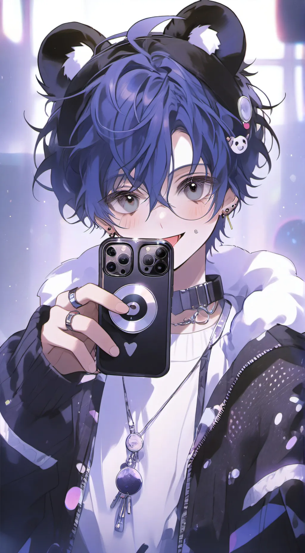 ai character: Pixel background