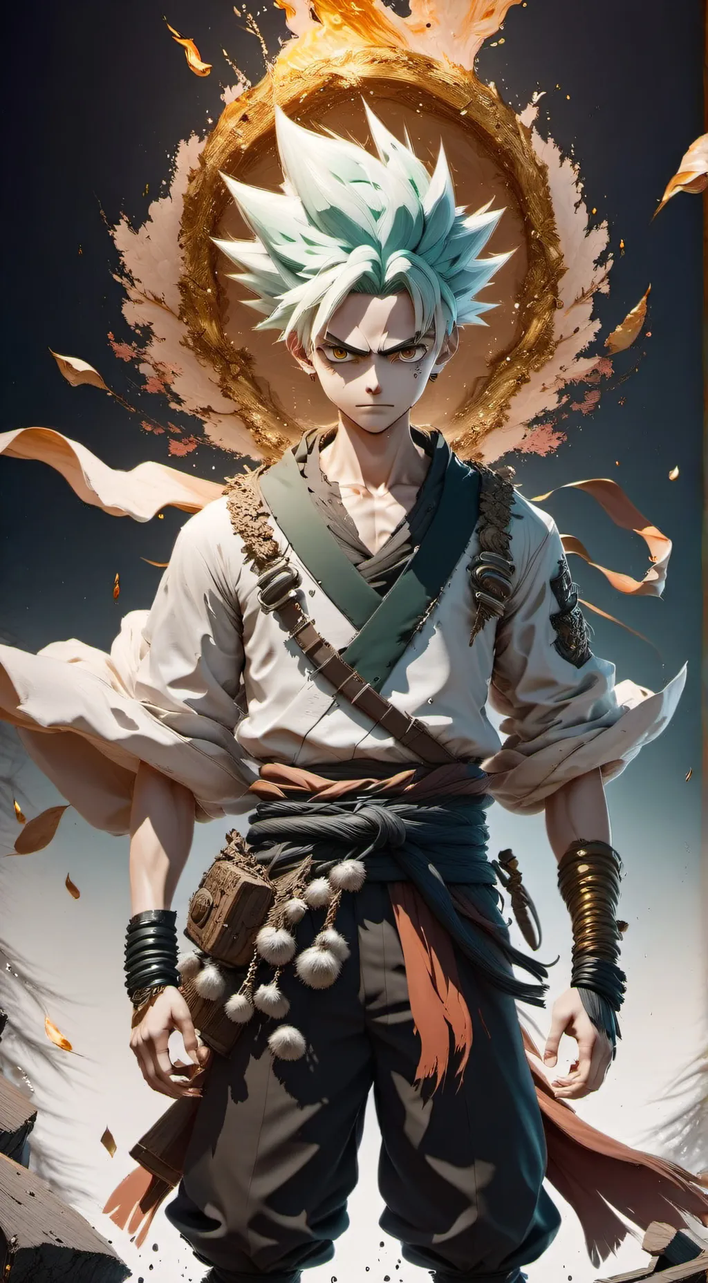 ai character: Dr. Stone  background