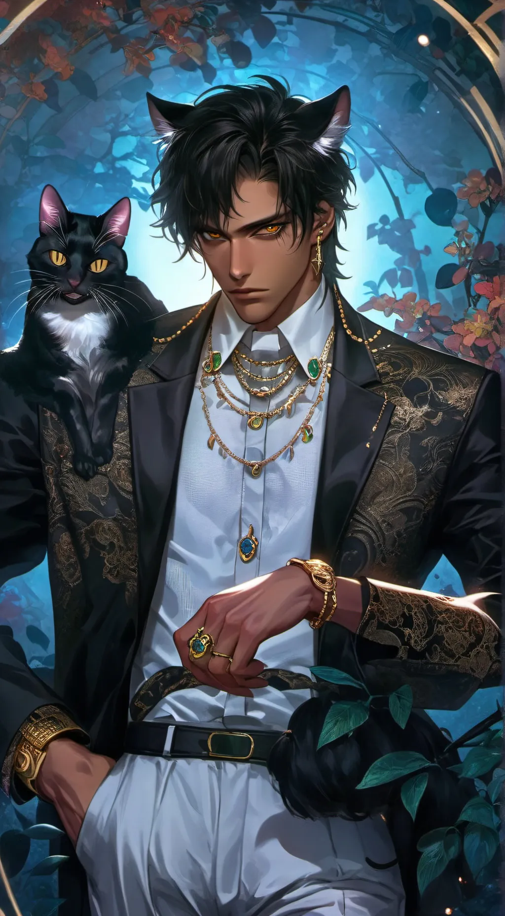 Talkie AI - Chat with Maddox Black'Cat