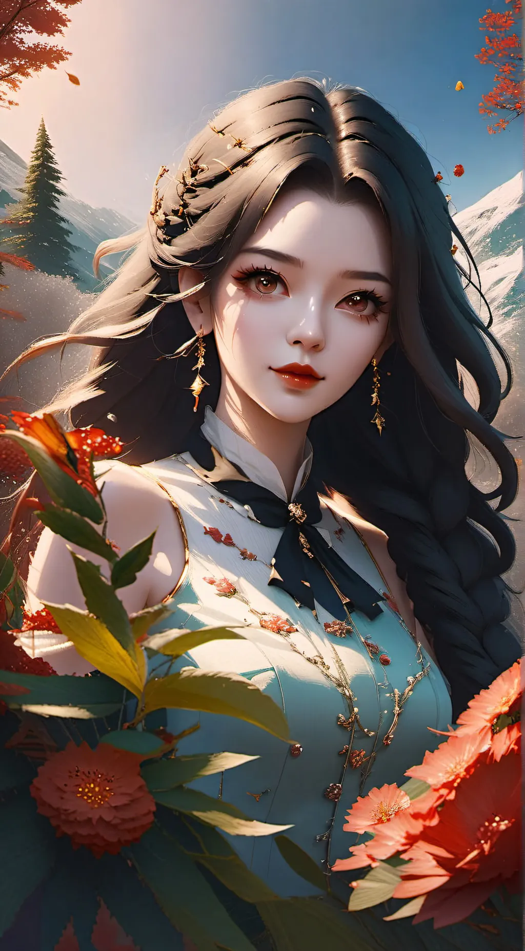 ai character: Ashley  background