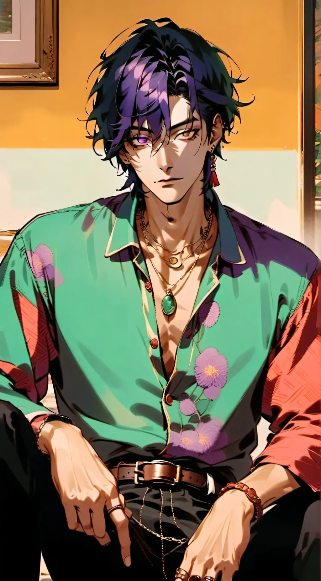 ai character: Isaac Newman  background