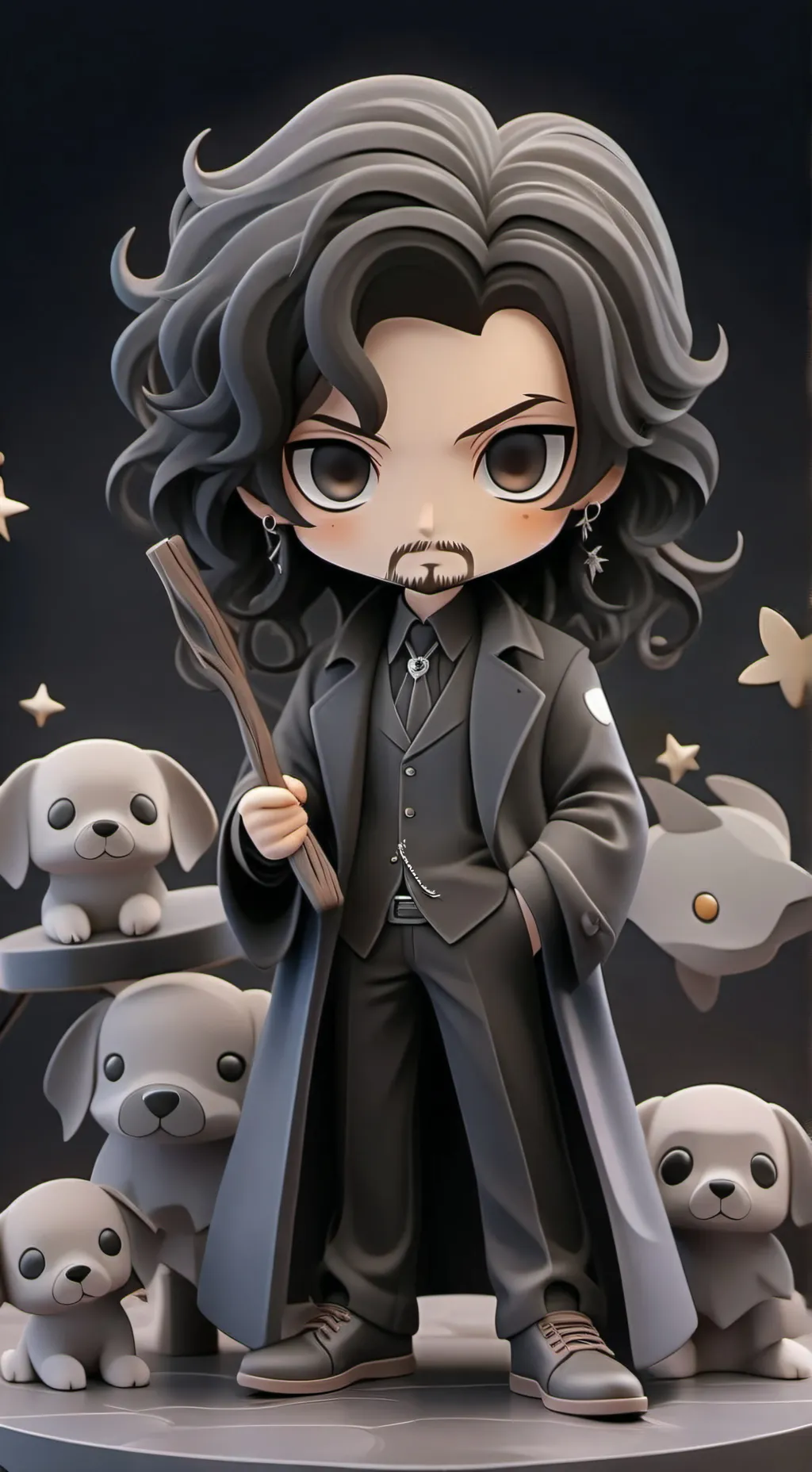 ai character: Sirius black background