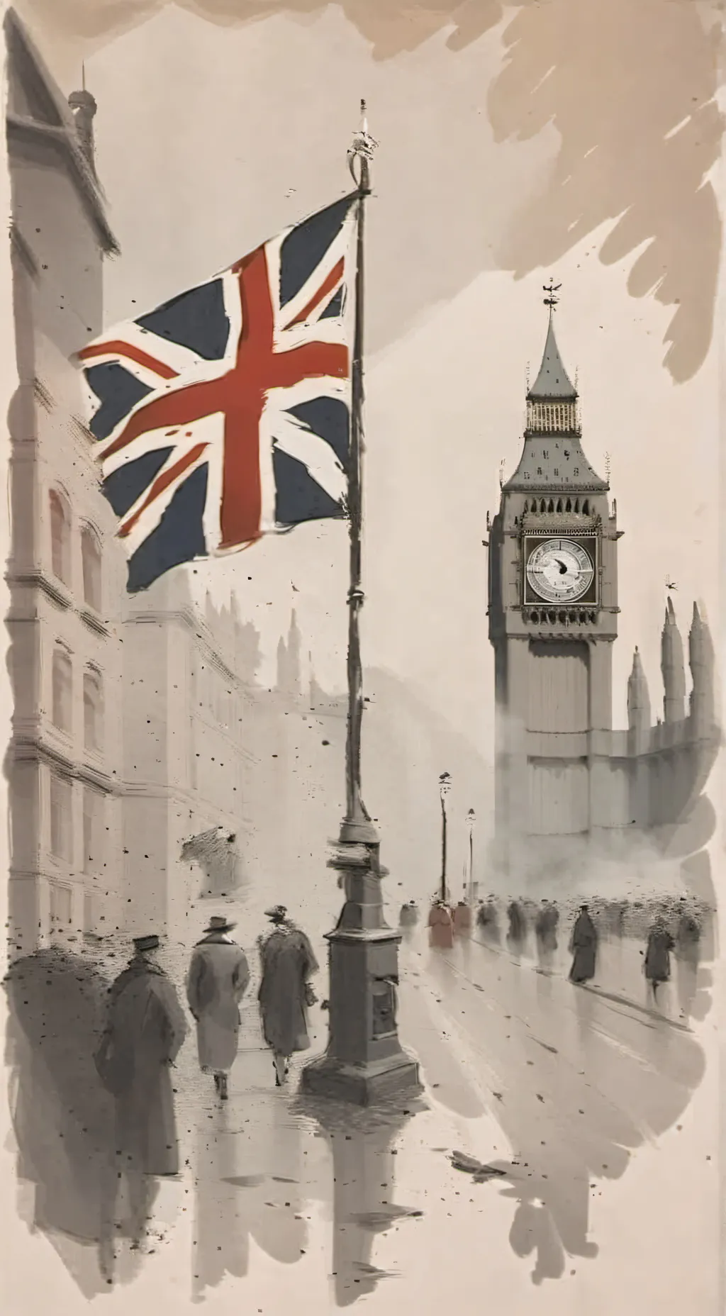 ai character: British flag 5 background