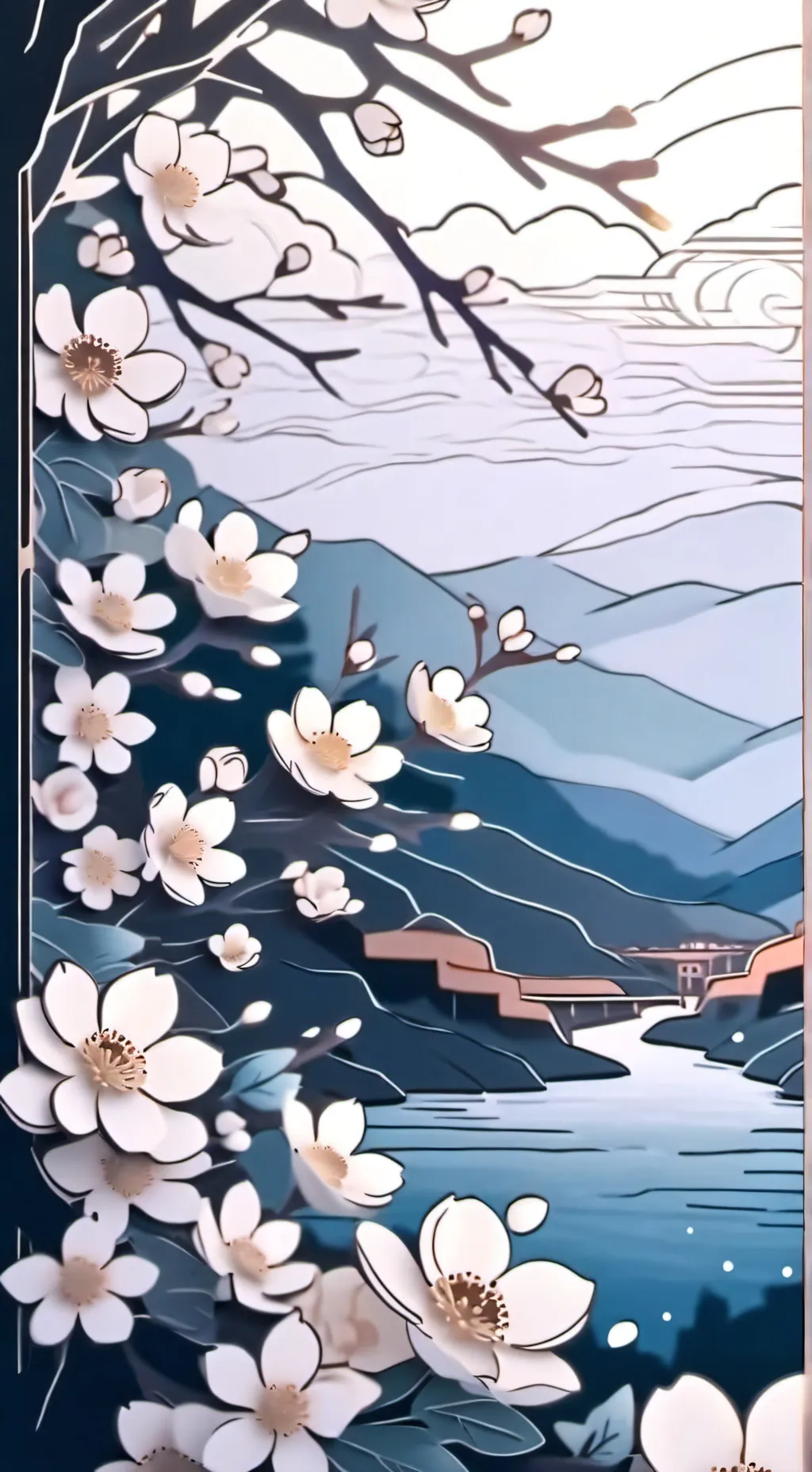 ai character: Mitad y mitad??  background