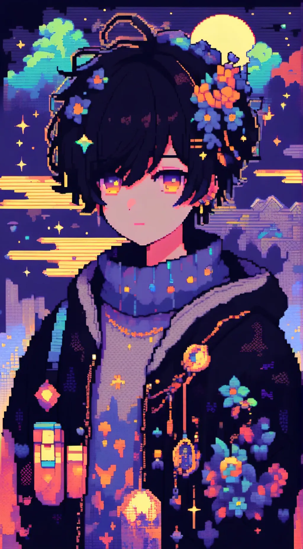 ai character: Hi background